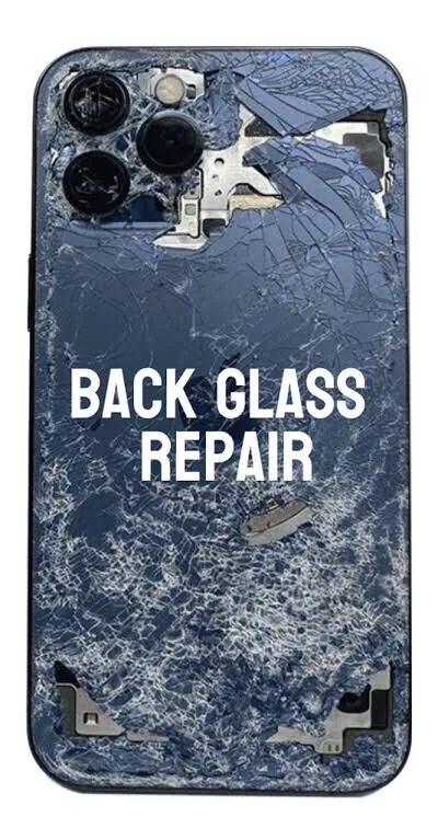 Back glass repair example
